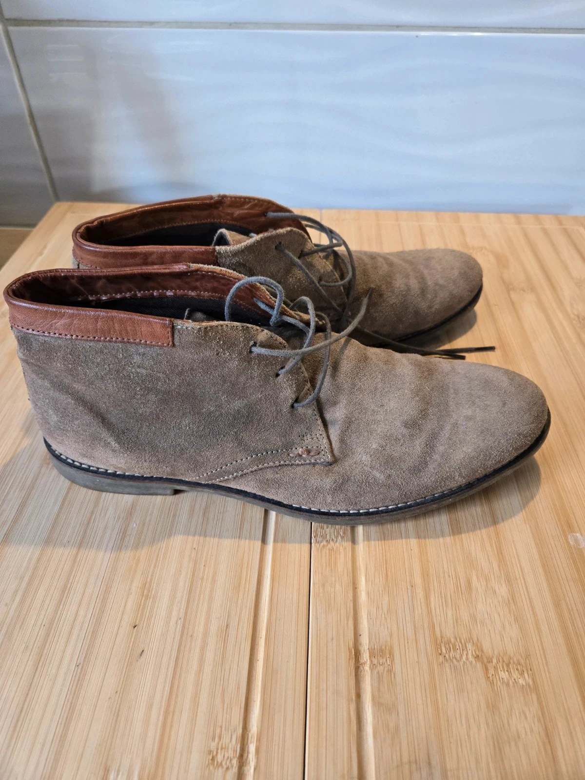 Botines con cordones de ante – photo 6